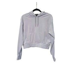 Charlotte Russe Lilac Furry Hoodie And Pant Set Small